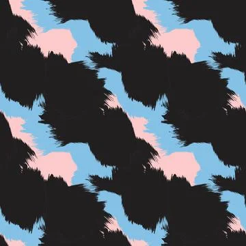 Abstract Brush Fur Seamless Pattern Stock Illustration