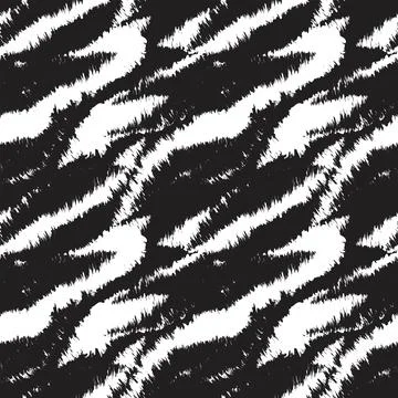 Abstract Brush Fur Seamless Pattern Stock Illustration