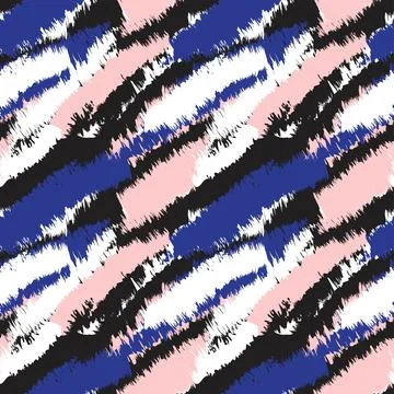 Abstract Brush Fur Seamless Pattern Stock Illustration