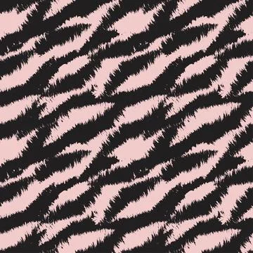 Abstract Brush Fur Seamless Pattern 스톡 일러스트