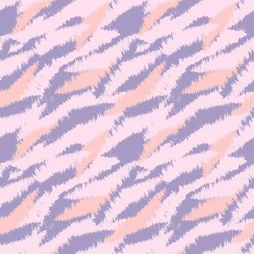 Abstract Brush Fur Seamless Pattern Stock Illustration