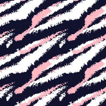 Abstract Brush Fur Seamless Pattern Stock Illustration