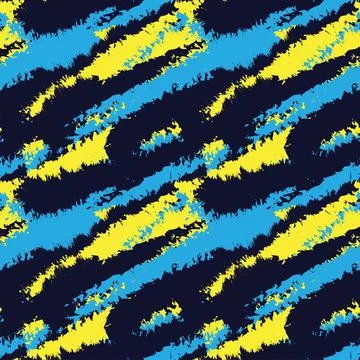 Abstract Brush Fur Seamless Pattern Stock Illustration