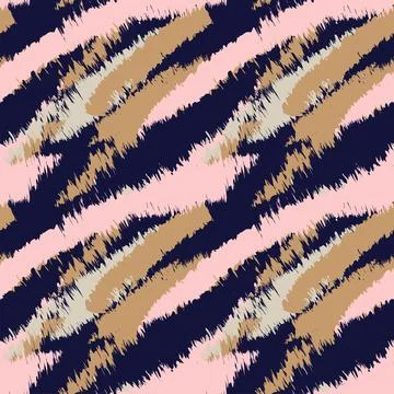 Abstract Brush Fur Seamless Pattern Stock Illustration
