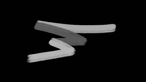 Abstract brush mark with raw energy and movement painted on black backdrop  Stock-Footage 313558670