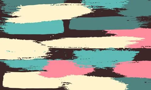 Abstract brush pattern in different form background. Stockillustratie