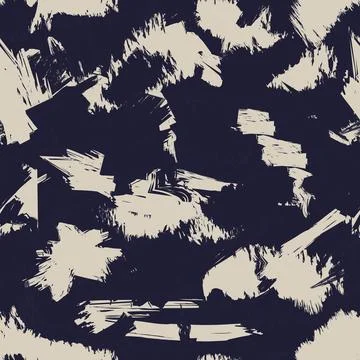 Abstract Brush seamless pattern design for fashion and home textiles, graph.. Stock Illustration