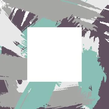 Abstract brush with space in the middle background. Stock Illustration