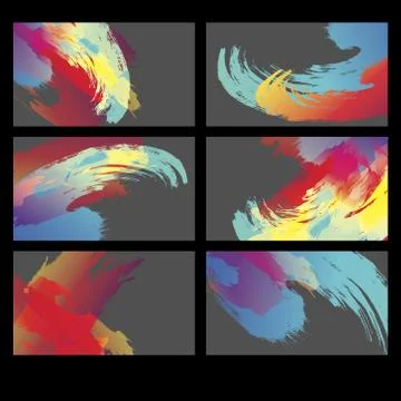 Abstract brush stroke backgound Stock Illustration