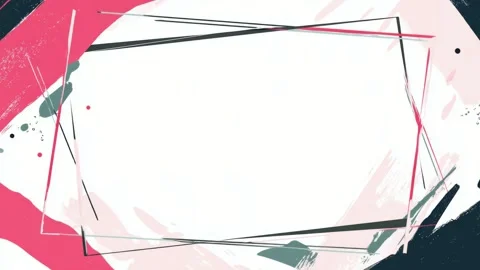 Abstract brush stroke frame with copy space, hand drawn digital stop motion.. Stock Footage 342046578