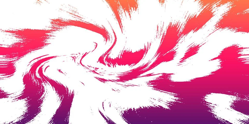 Abstract brush stroke gradient pattern with pink purple swirls. 스톡 일러스트