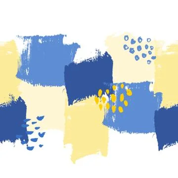 Abstract Brush Strokes Design Stock Illustration