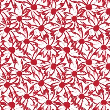 Abstract Brush Strokes Seamless Pattern Stock Illustration