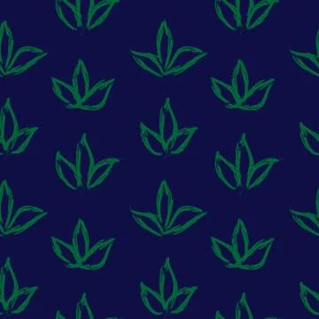 Abstract Brush Strokes Seamless Pattern Stock Illustration
