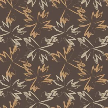Abstract Brush Strokes Seamless Pattern Stock Illustration