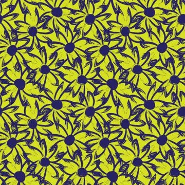 Abstract Brush Strokes Seamless Pattern Stock Illustration