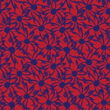 Abstract Brush Strokes Seamless Pattern Stock Illustration