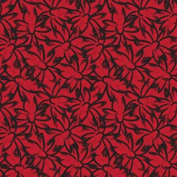 Abstract Brush Strokes Seamless Pattern Stock Illustration