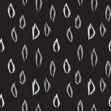 Abstract Brush Strokes Seamless Pattern Stock Illustration