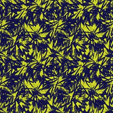 Abstract Brush Strokes Seamless Pattern Stock Illustration