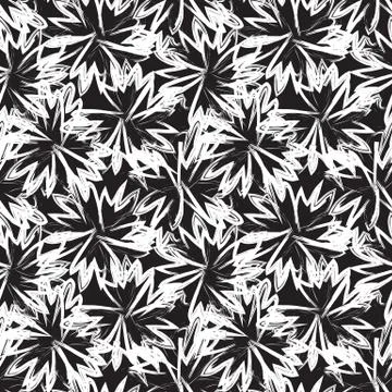 Abstract Brush Strokes Seamless Pattern Illustrazione stock