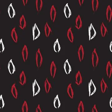 Abstract Brush Strokes Seamless Pattern Stock Illustration