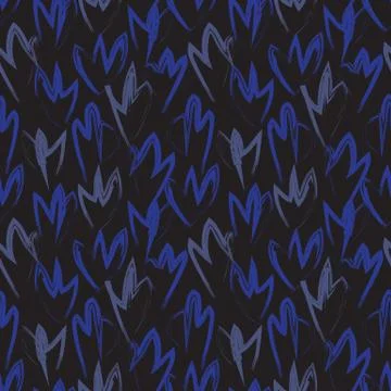 Abstract Brush Strokes Seamless Pattern Stock Illustration