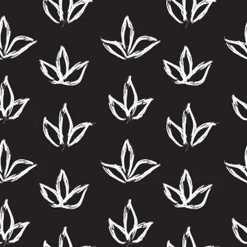 Abstract Brush Strokes Seamless Pattern Stock Illustration
