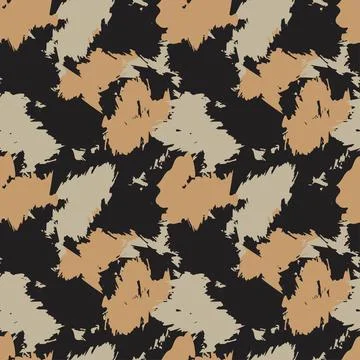 Abstract Brush Strokes Seamless Pattern Design Stock Illustration