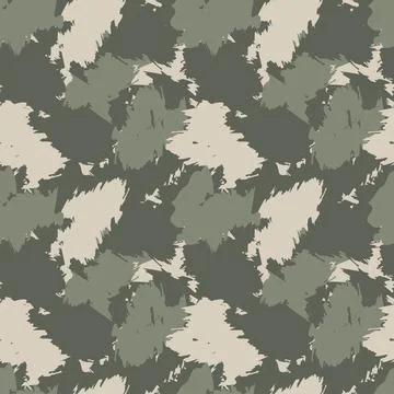 Abstract Brush Strokes Seamless Pattern Design Stock Illustration