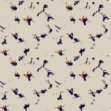 Abstract Brush Strokes Seamless Pattern Design Stock Illustration