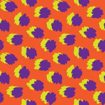 Abstract Brush Strokes Seamless Pattern Design Stock Illustration