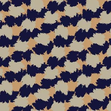 Abstract Brush Strokes Seamless Pattern Design Stock Illustration