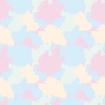 Abstract Brush Strokes Seamless Pattern Design Stock Illustration