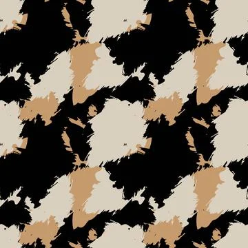 Abstract Brush Strokes Seamless Pattern Design Stock Illustration