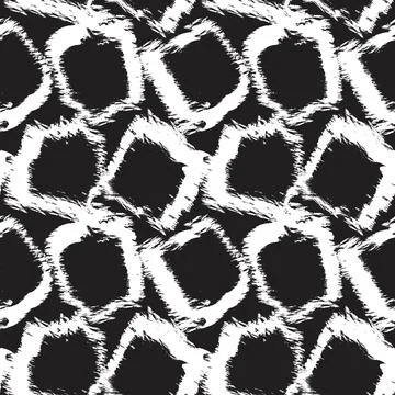 Abstract Brush Strokes Seamless Pattern Design Stock Illustration