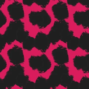 Abstract Brush Strokes Seamless Pattern Design Illustrazione stock