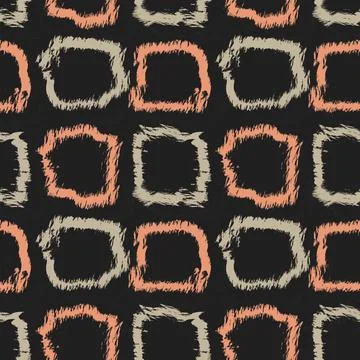 Abstract Brush Strokes Seamless Pattern Design Stock Illustration