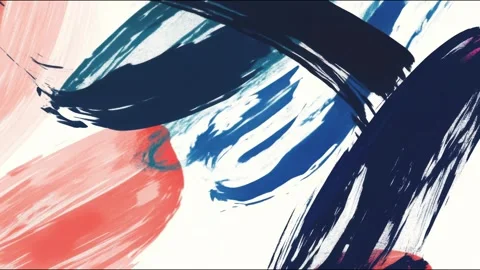 Abstract brush strokes sweeping across pastel canvas seamless loop hand dra.. Video stock 339791259