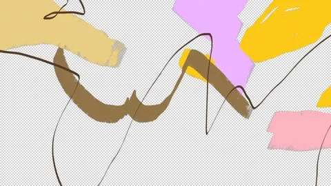 Abstract Brush Transitions Motion Graphics Pack Stock Footage 279206840