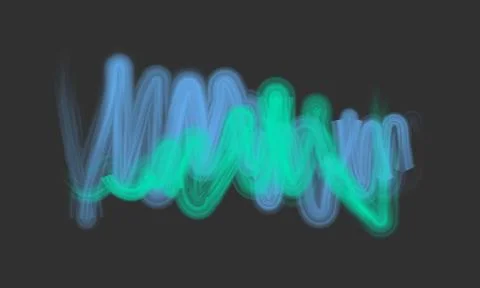 Abstract brushes background texture green and blue wallpaper. vector illustra Illustrazione stock