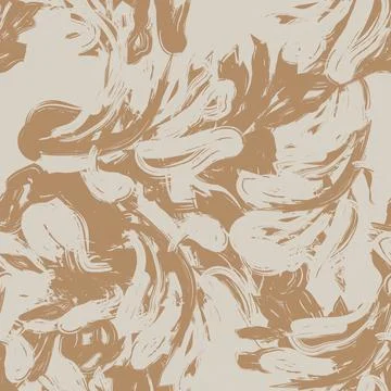 Abstract brushstroke palm tree leaf texture seamless pattern design 库存插图