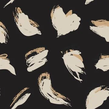 Abstract Brushstroke seamless pattern design for fashion and home textiles,.. Stock Illustration