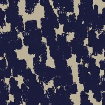 Abstract Brushstroke texture seamless pattern design Stock Illustration