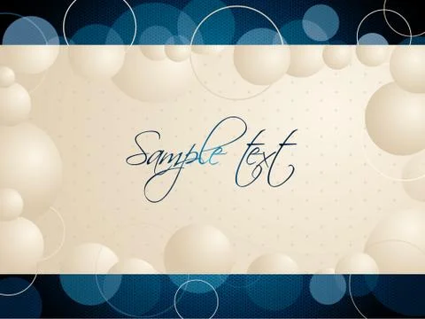 Abstract bubble background design Stock Illustration