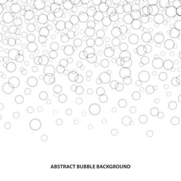 Abstract bubble background. Illustrazione stock