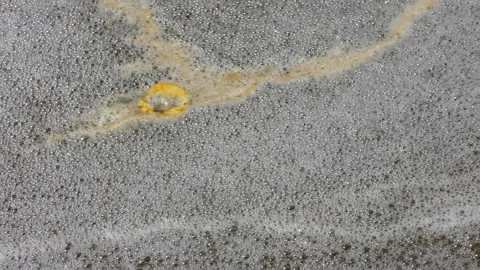 Abstract bubble background with yellow spot Vídeos de archivo 148705842