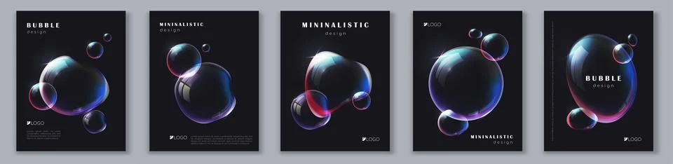 Abstract bubble design templates. Vector illustration Stock Illustration