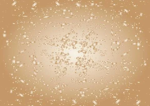 Abstract bubble effect on a brown gradient background, abstract background  Stock Illustration