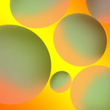 Abstract bubble gradient liquid circle background, 3D ball shape minimal bu.. Stock Illustration